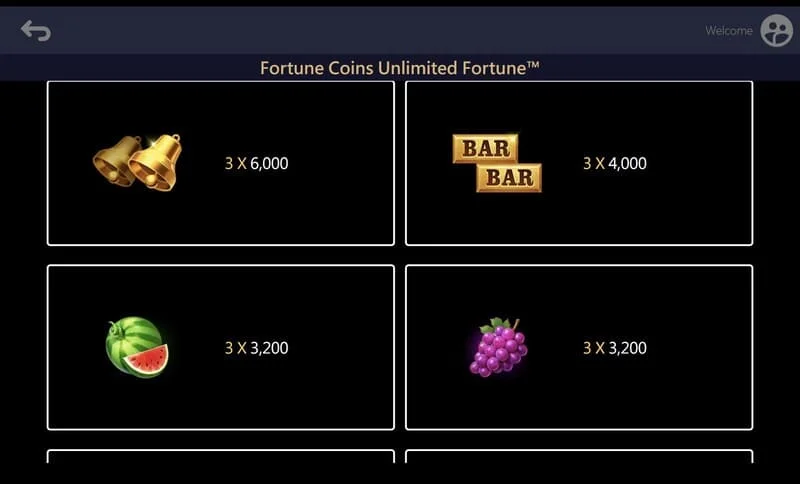 Fortune Coins Unlimited Fortune - सिक्का संग्रह के साथ 3x5 विस्तारित क्षेत्र